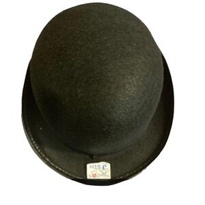 Vintage Style C Derby Hat‎ Classic Bowler Formal Headwear Black